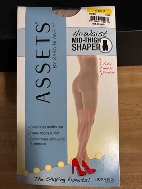 ASSETS by Sara Blakely Mid-Thigh Hi-Waist Shaper in Nude